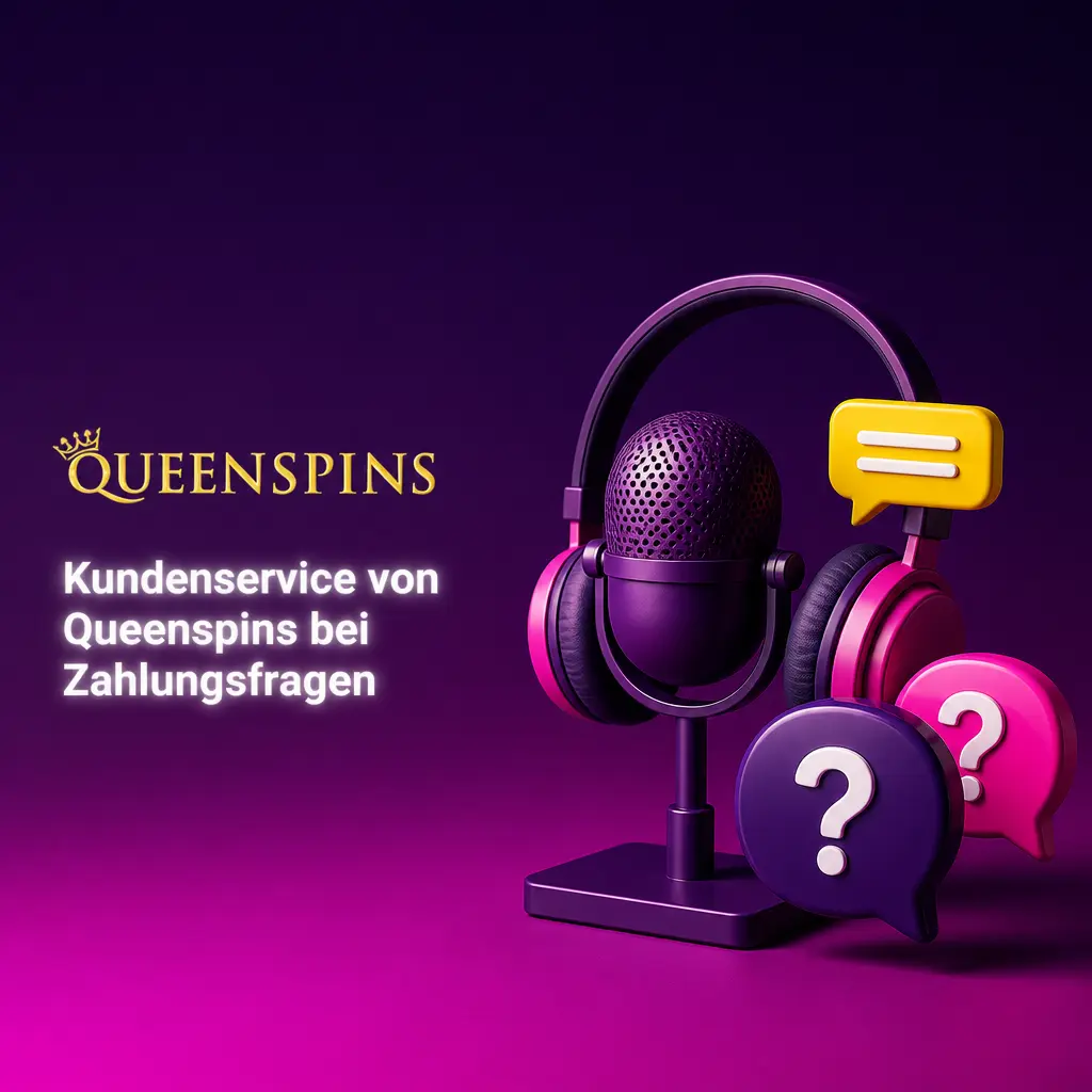 Queenspins Kundenservice: Live-Chat, E-Mail und Hilfe-Center für Fragen zu Ein- und Auszahlungen